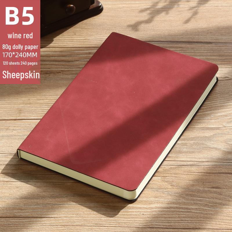 High-Quality A5 Leather Softcover Notebook for Students and Professionals