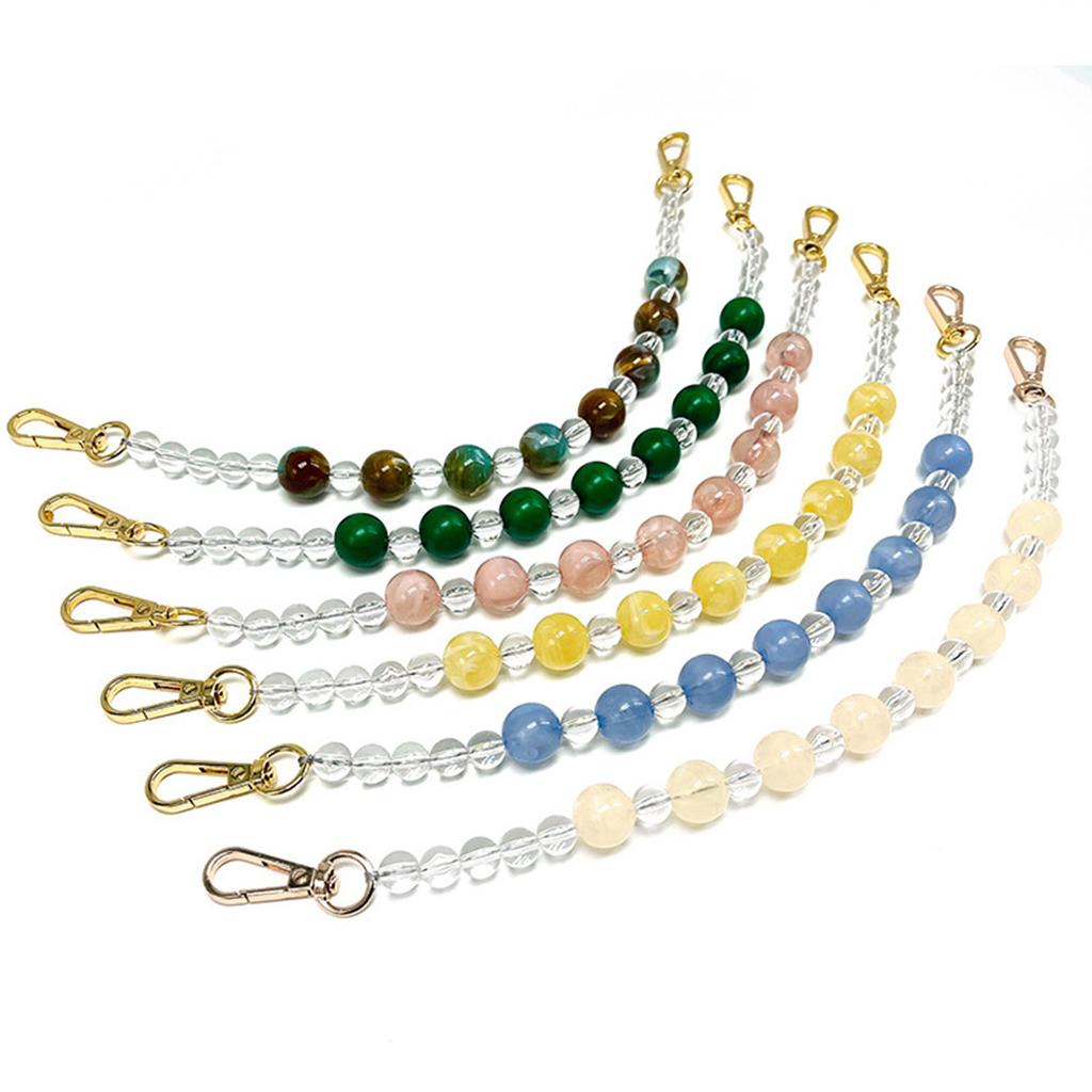 Handbag Chain Bag Strap Replacement Clutches Round Bead Chains 36cm Straps DIY Purse Handicraft Bags Accessories