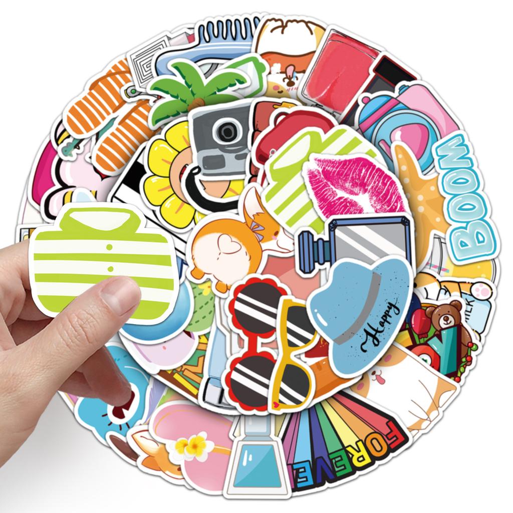 50 Small Fresh Guka Suitcase Suitcase Computer Car Waterproof Cartoon Stickers