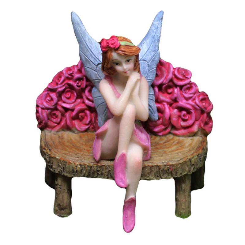 Flower Fairy Creative Miniature Resin Garden Scene With Fairy And Dwarf Decor For Gifts And Parties