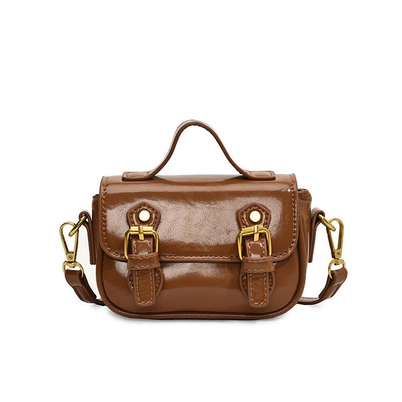 Chic Mini Pu Leather Handbag For Kids Stylish School Bag For Boys And Girls