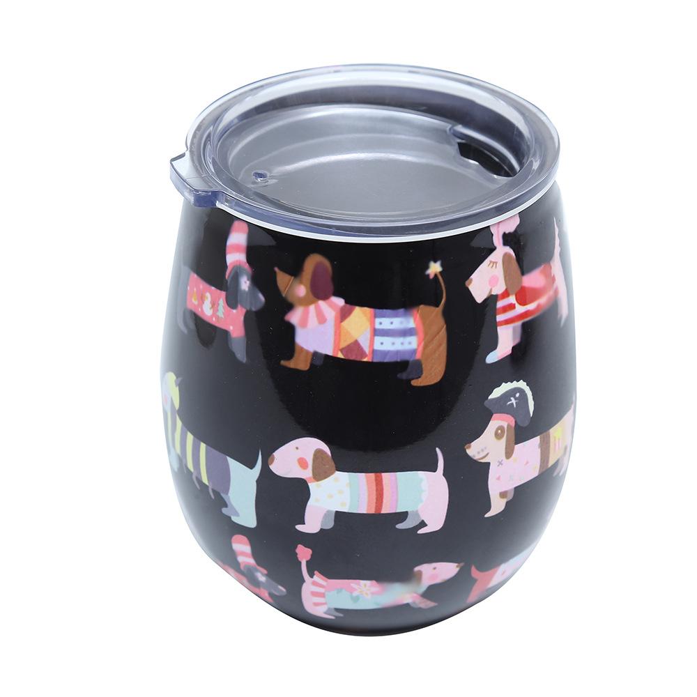 

Egg Cup Stainless Steel Double-Layer Thickened Thermos Cup Coffee Cup Printing Advertising Gift 350ml
