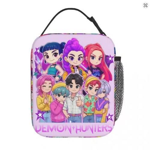 Temporada Escolar Animación de Dibujos Animados Bolsa de Almuerzo Niños Estampado Completo Bolsa Térmica Digital 3D Bolsa Portátil para Picnic al Aire Libre