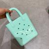 Borsa Gelatina Borsa con Fori Fai da Te Borsa da Donna Macaron Cesto da Spiaggia per Bucato Borsa in Pvc