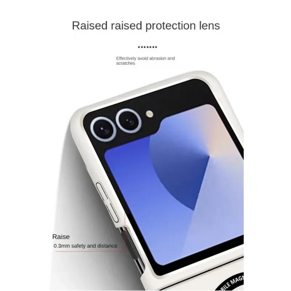 Luxusní Jednoduchý Ultratenký Jednobarevný Kryt na Telefon pro Samsung Galaxy Z Flip 7 6 5 4 3 Magnetická Přitažlivost Nárazuvzdorný Ochranný Kryt