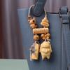 Golden Sandalwood Cute Star Gourd Car Pendant for Peace