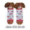 Calzini in pile corallo con orecchie da cucciolo a righe dolci Calzini in velluto ispessiti a pois cane Calzini morbidi caldi per pavimenti Donna