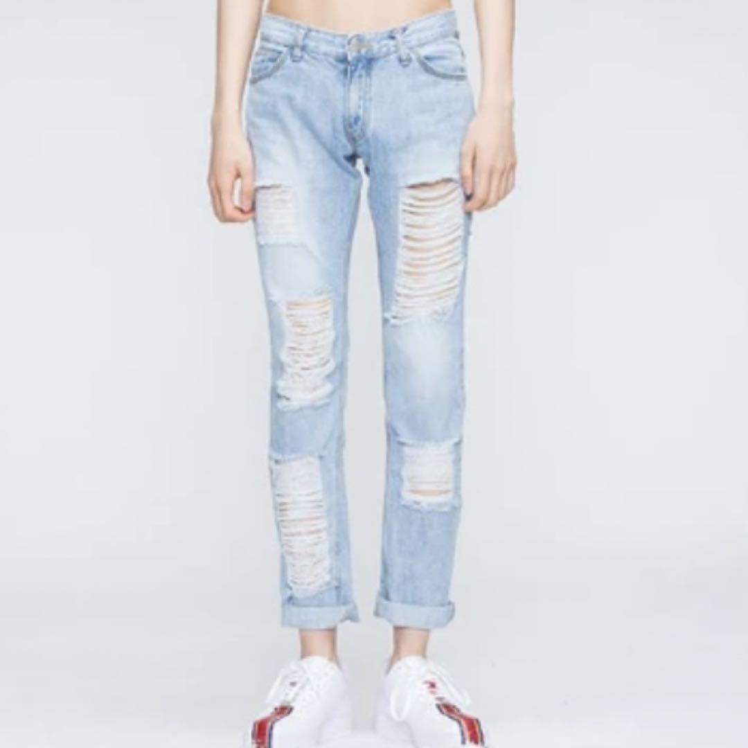 

[USED] Romantic Crown Light Blue Damage Pants
