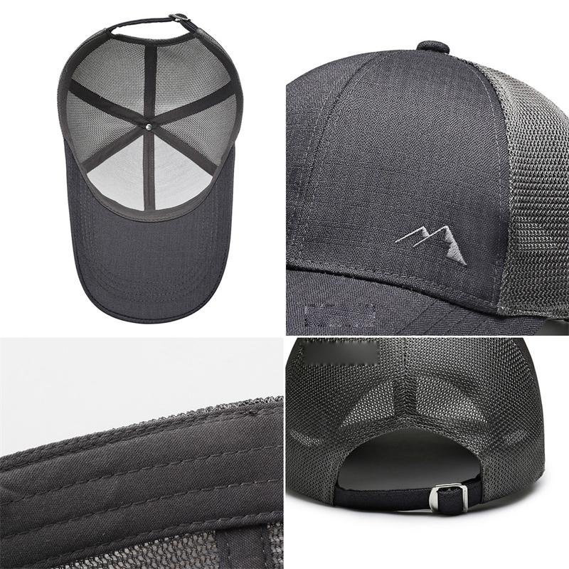 Sommer Herren Atmungsaktive Mesh Baseballkappe Sonnenschutz Outdoor Sport Schnelltrocknende Kappe