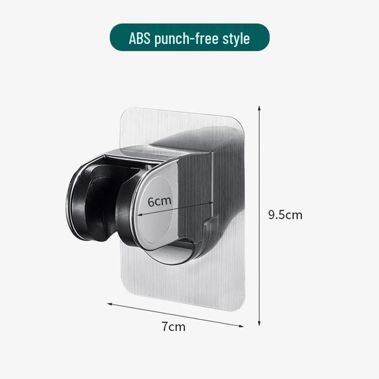 Punch-Free Adjustable Shower Head Wall Mount and Holder