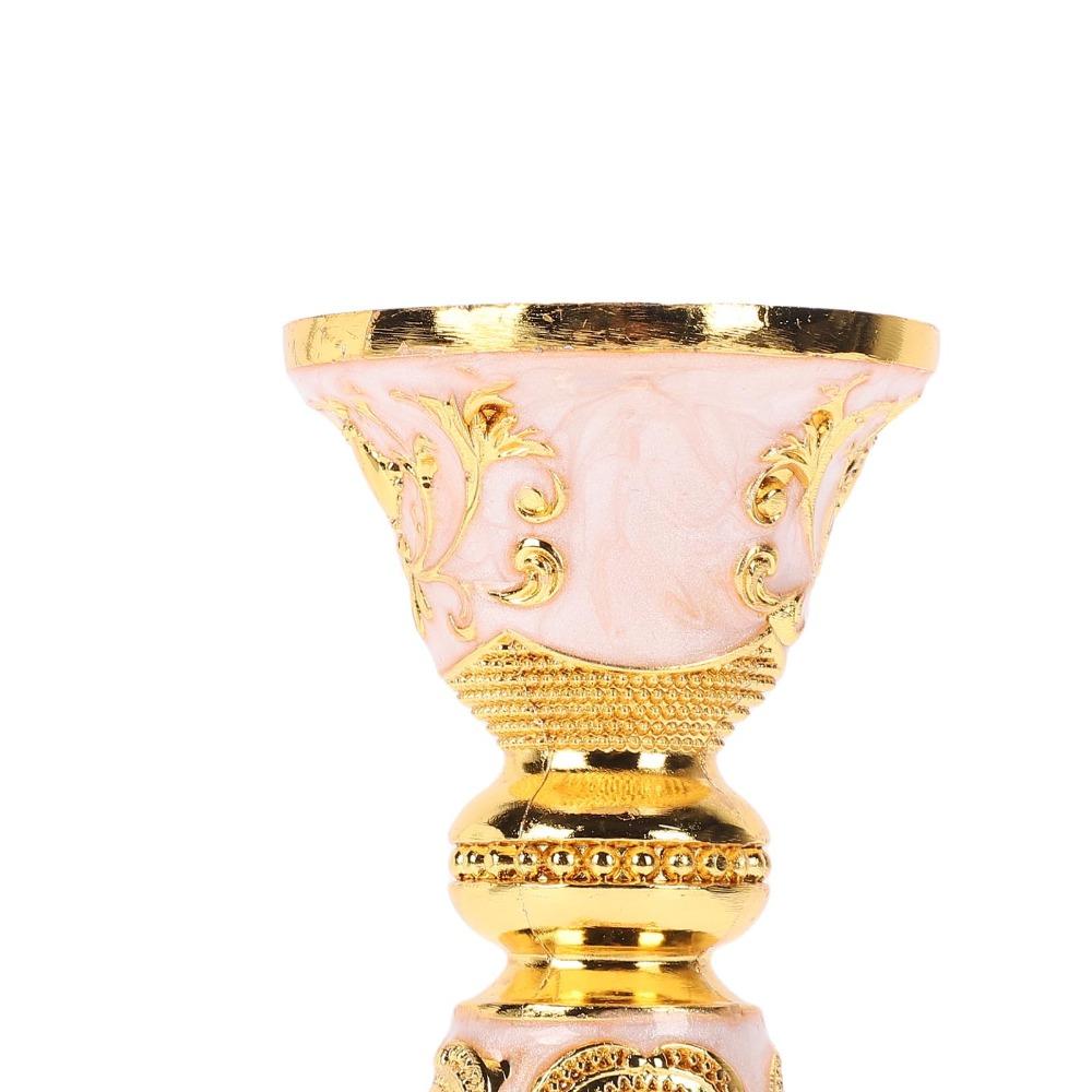 European Style Retro Candle Holder Gold Finish Metal Candle Holder For Parties