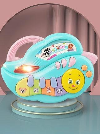 Children'S Small Piano Electronic Piano 25-Key Wooden Toy Early Piano Children Practice Piano Parent-Child