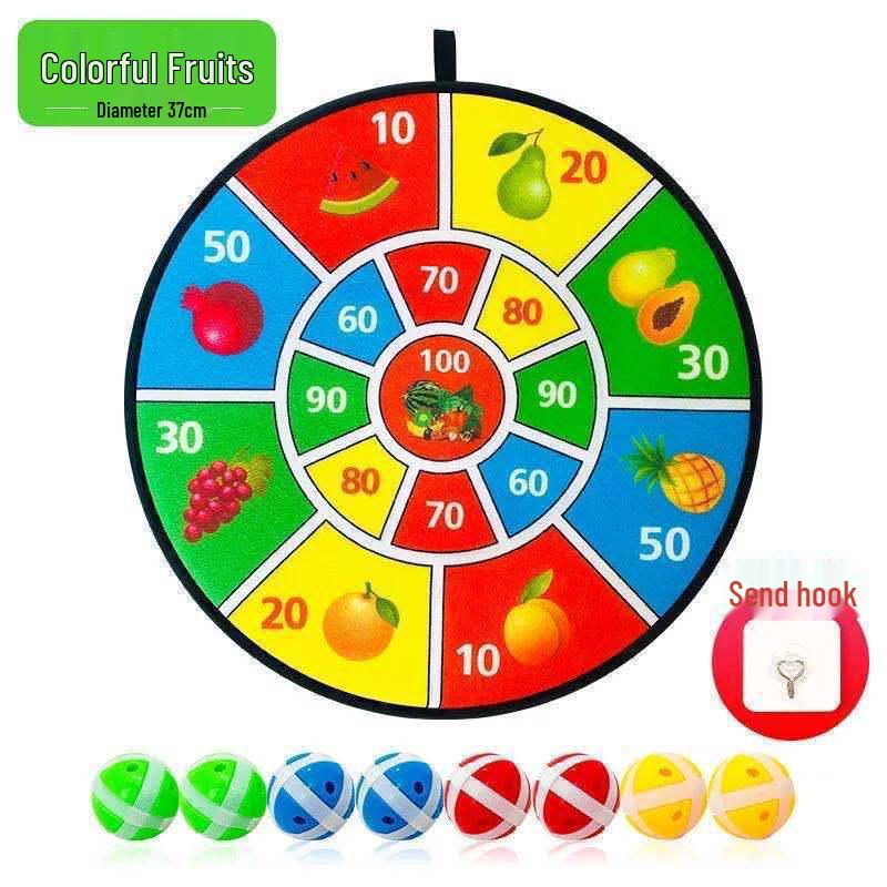 Dartboard Sticky Ball Toy for Kids: Sports, Educational, Parent-Child Fun