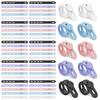 30/60Pcs Silicone Cable Ties Adjustable Cable Straps Cord Organizer Reusable Cable Management Organizer for Bundling and Fasten