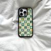 Plaid Floral for IPhone17ProMax New Phone Case for Apple 16Pro Cute Mirror 15 Women