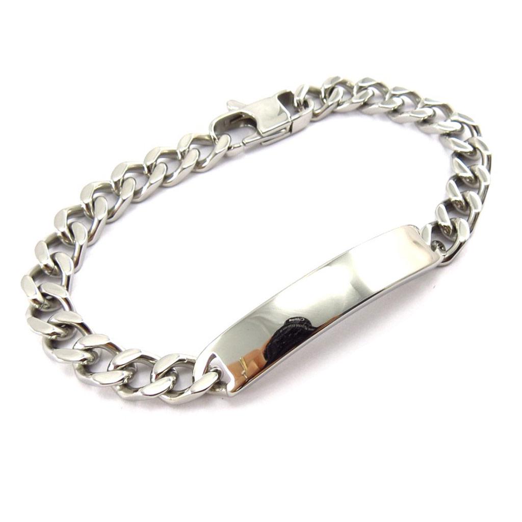 Les Trésors De Lily [K1019] - Steel Curb Chain 'Identity' 21 Cm 8 Mm