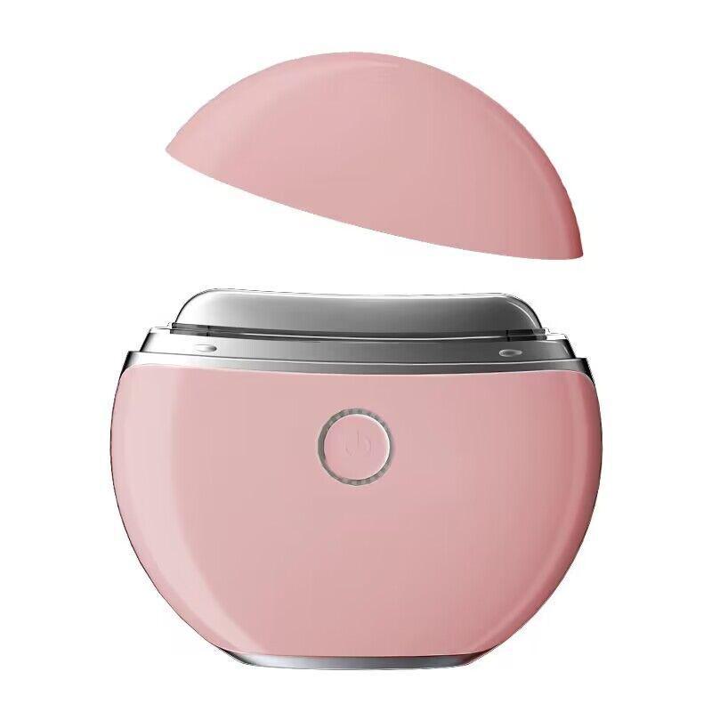 

Електричний масажер для обличчя з підігрівом, вібрацією, кольоровим освітленням і мікрострумовим ліфтингом для обличчя та шиї рожевий