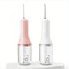 Electric Teeth Oral Irrigator Water Flosser Cordless Rechargeable 5 Modes 4 Jet Tips Portable Irrigator Dental for Travel Home