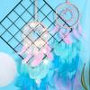 Woven Net Feather Dream Catcher Hanging With Led Lamp Home Decor Dreamcatcher Girl Gift Premium Durable Quality