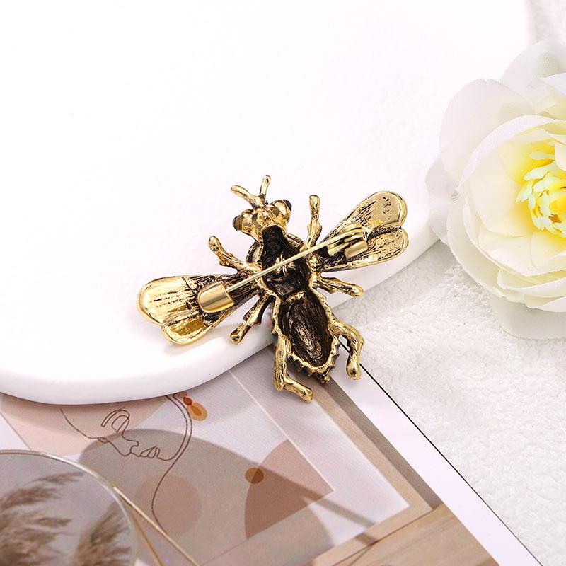 Vintage Pin Anti-Light Bee Brož Oblek Oblek proti hmyzu Příslušenství Pin Brož