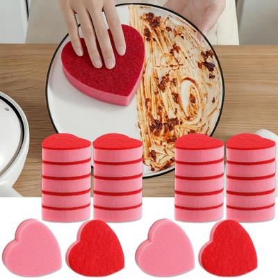 5/10Pcs Dishwashing Sponge with Multiple Styles To Choose From, Double-sided Dual Effect Kitchen Cleaning Helper