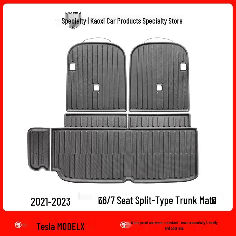 Waterproof TPE Floor & Trunk Mats for 2022 Tesla Model X (LHD & RHD)