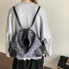 Vintage Leopard Tote Bag For Women Luxury Design Large Capacity Crossbody Bags Casual Fashion Splicing Backpacks