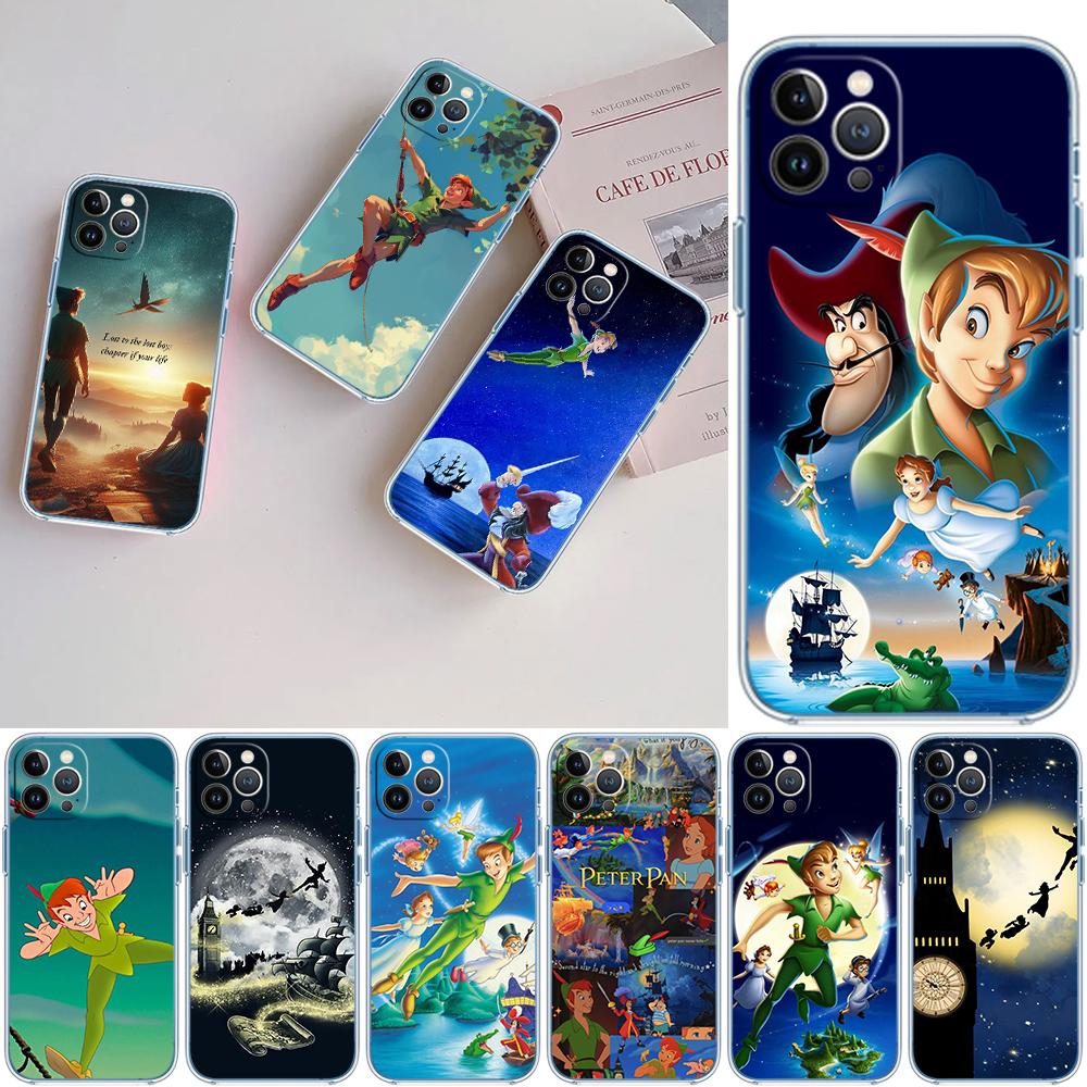 CJ85 Peter Pan Soft Shell Transparent Phone Case for Motorola Moto G7 G8 G9 G84 G85 G73 G24 G15 Z2 Play Power Plus