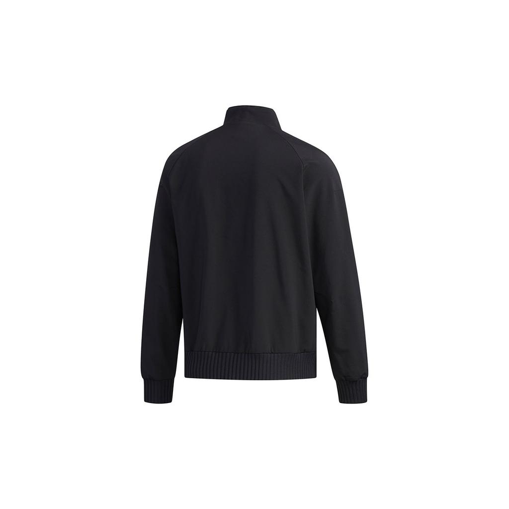 Adidas Wj Jkt Warm Logo Print Casual Sports Woven Jacket Men Jackets Black FJ0192