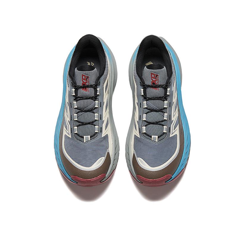 New ANTA Explore The Wilderness Running Shoes Men's Low Top Oat White/Cool Gray/Dark Gray Brown 912445588-1