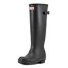 Hunter Original Tall WFT1001RMA Size Women's Back-Adjustable Boots, Black, BLK, 6/25.0cm