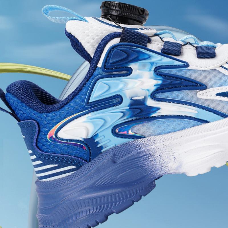 Barnsneakers, vridspännen, nätsskor, nätsskor, lätta, stötdämpande, andningsbara, pappaskor för sommaren