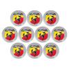 2/5/10Pcs 14mm Car Key Sticker Logo 3D Metal Emblem Car Accessories for FIAT Abbas 500 Grande Stilo Freemont Punto Astra Bravo Ducato