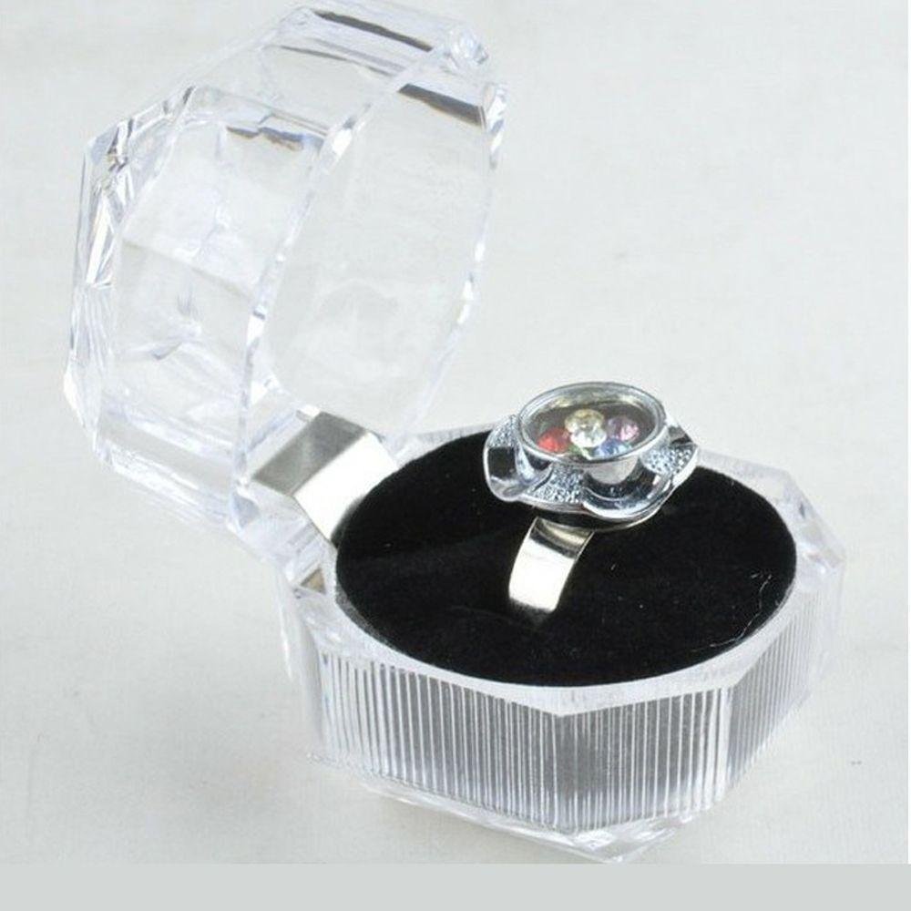 

New Ring Box Beautiful Hot Display Case Earrings Brooch Storage Jewelry Box Organizer чёрный