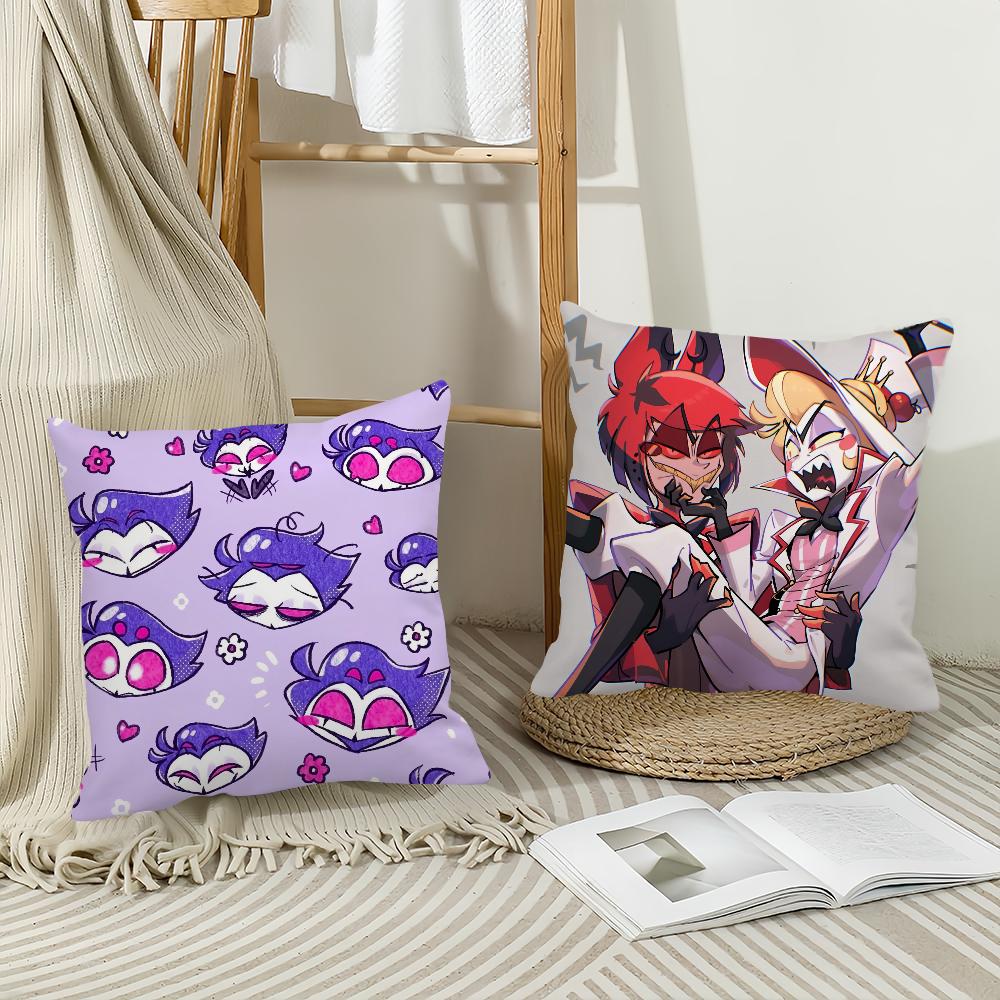Cartoon H-Helluva B-Boss Pillow Case Home Decoration Cushion Cover Suitable For Bedroom Car Office Sofa