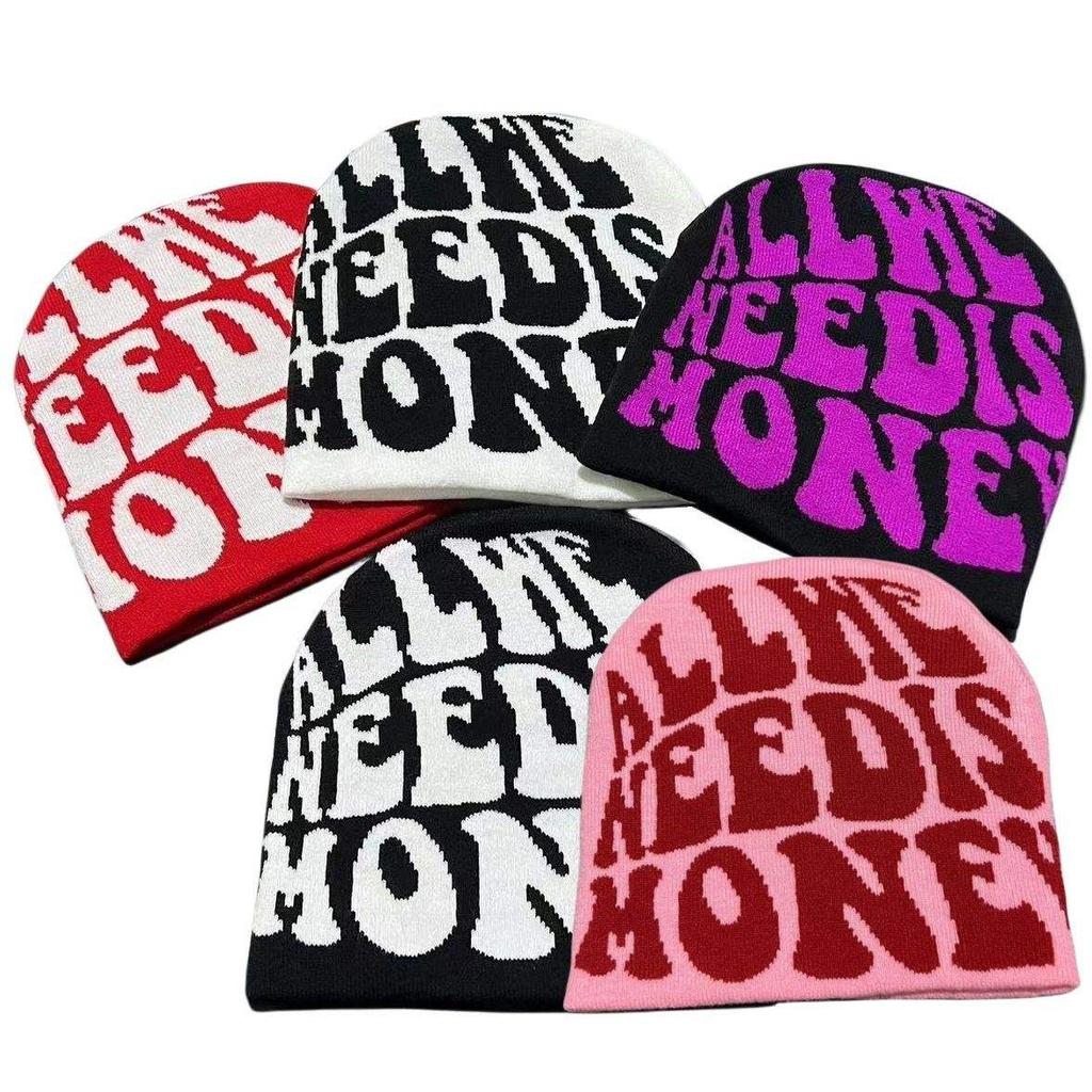 2026 LY New Fashion HipHop Winter Warm Beanie Hat Hip Hop Style Letter Qacquard Unisex Knitted Beanie Caps