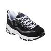 Skechers DLites 1.0 Glowing Path Leather Retro Low-Top Dad Sneakers Women Sneakers Black White 149268-BKMT