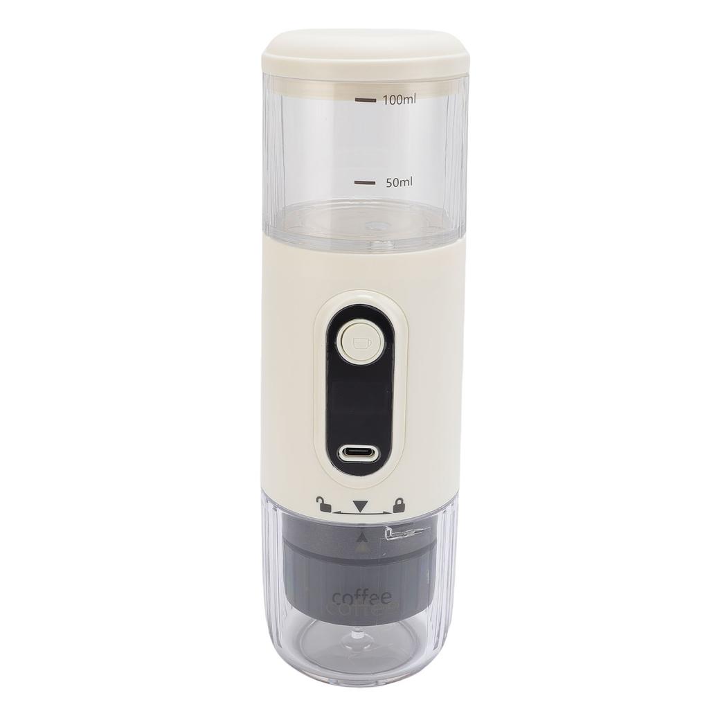 Portable Coffee Machine Compatible Ground Coffee Rechargeable Travel Capsule Coffee Maker for Outdoor Car Camping