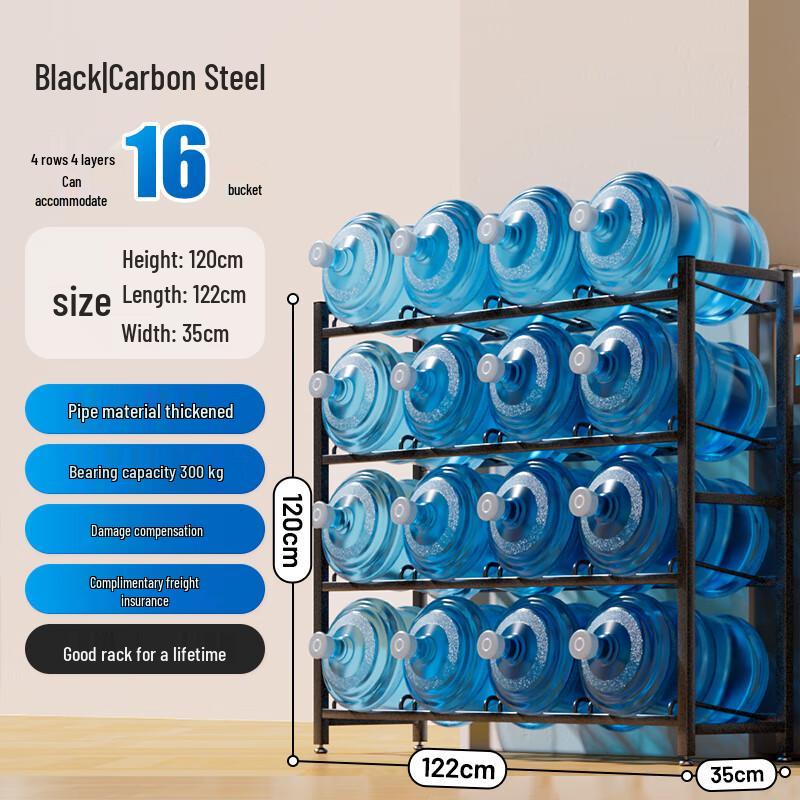 Miling 16-Bottle Heavy-Duty Water Jug Rack