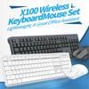 Wireless Silent Keyboard 104 Keys - Multi-System Compatible Office Keyboard for Laptops
