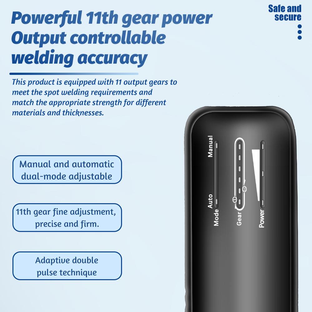Handheld Spot Welder DIY Adjustable Portable Digital LED Display Color Screen Welding Automatic Trigger for 18650 Battery