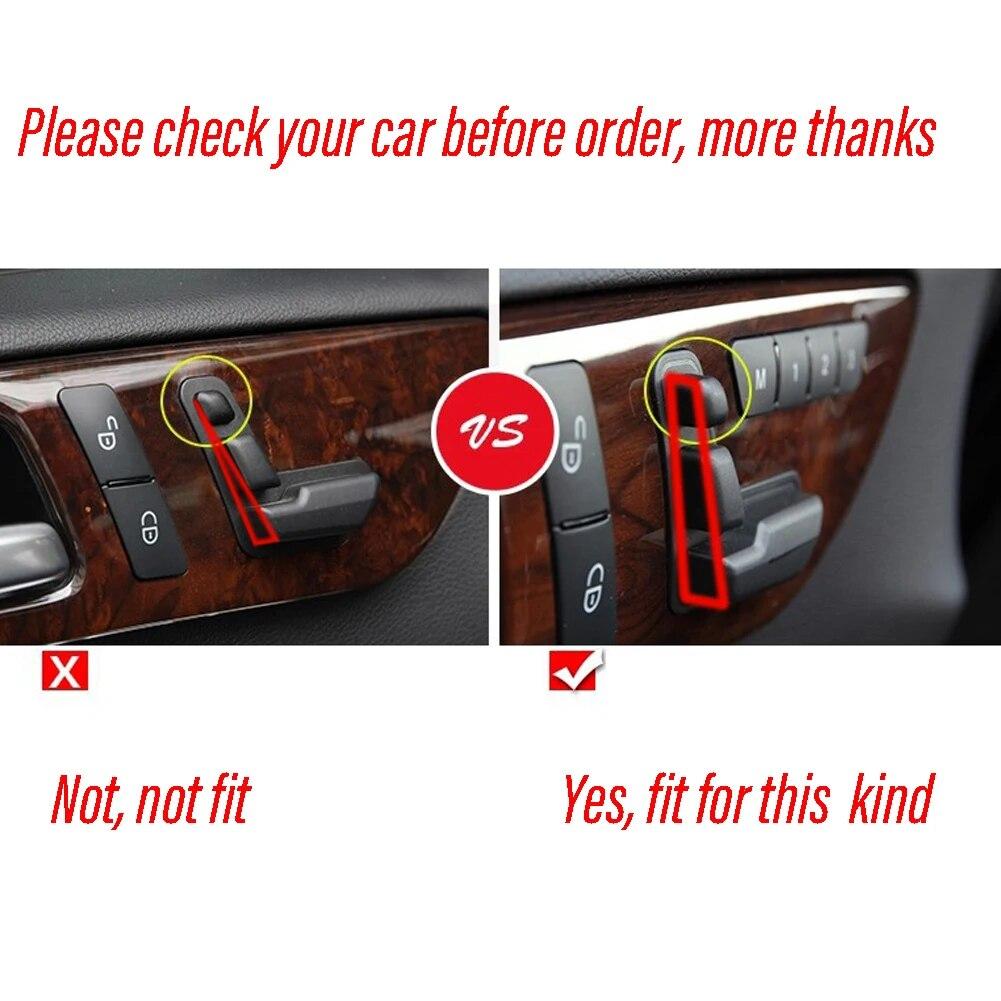 Car Seat Adjust Button Cover Sticker for Mercedes Benz  C E Class W204 W212 GLE W166 ML GL GLS Class