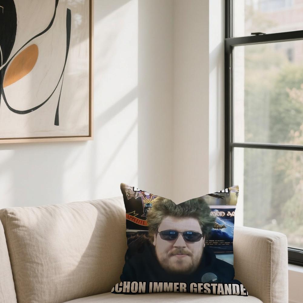R-Rainer W-Winkler D-Drachenlord cushion cover For Sofa Car Office Cafe Soft And Comfortable Double-Sided Printing Pillow Cover