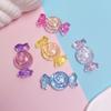 100pcs Transparent Kawaii Simulation Candy Resin Cabochon Mini Food Flatbacks DIY Embellishments for Doll House Decoration