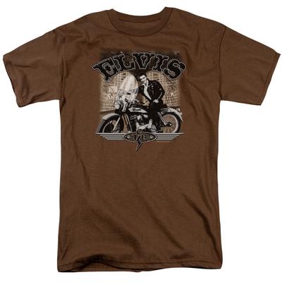 26 Elvis Presley TCB Cycle T Shirt Mens Licensed The King Tee Coffee Unisex T-Shirt