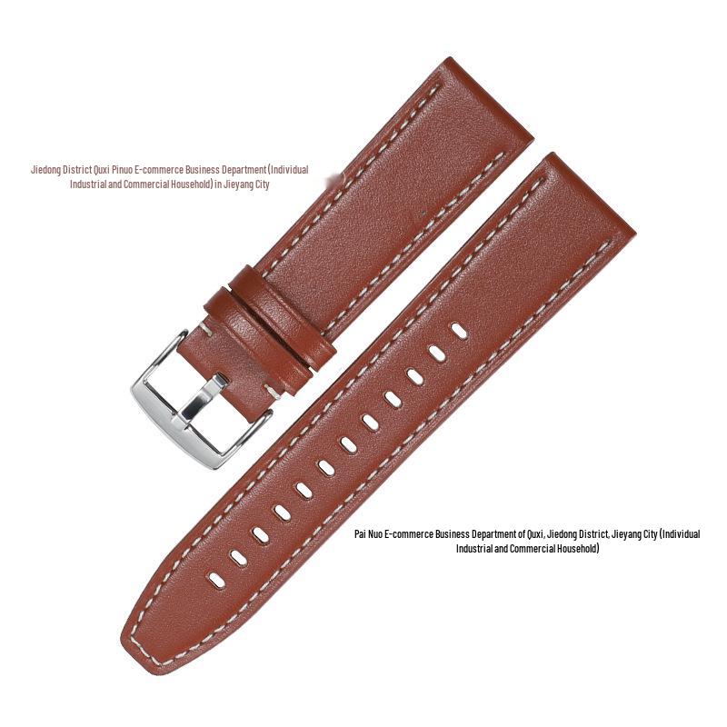 Samsung and Huawei GT3/4/5 Genuine Leather Watch Strap with Pin Buckle, New Universal Smartwatch Strap 18-22mm.