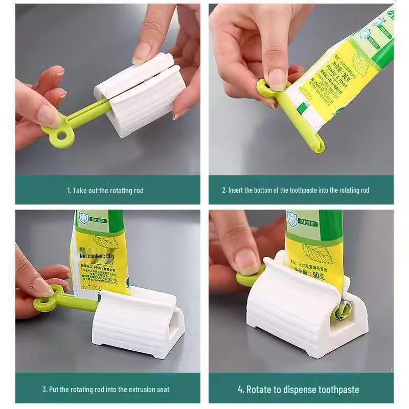 Toothpaste & Cleanser Rotation Squeezer – Easy Squeeze Tool for Kids & Adults