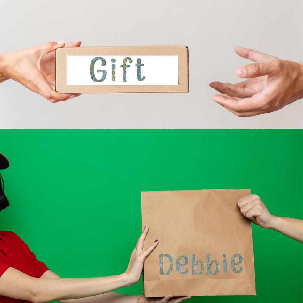 26 Alphanumeric Stickers For Christmas Gifts