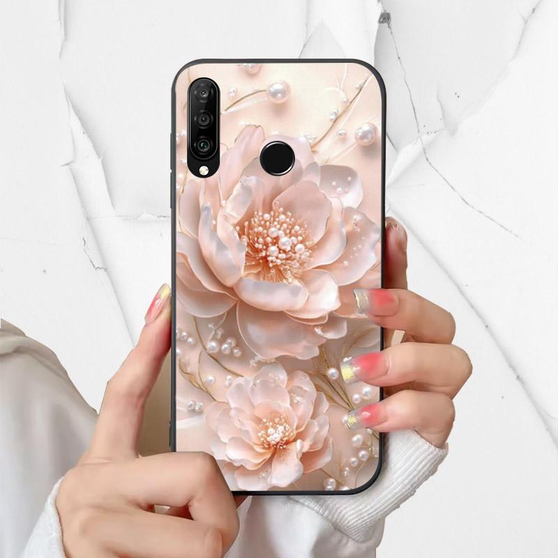 Phone Cover For Huawei P30 Lite Silicone Case MAR-LX1A Fashion Painted Shockproof Soft Fundas For Huawei Nova 4e Coque P30Lite
