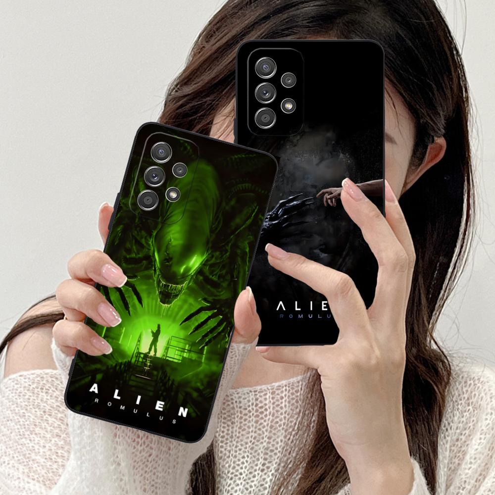 Alien Romulus Mobile Cell Phone Case for Samsung Galaxy M55 54 42 35 34 33 32 23 22 15 14 13 12 F55 5G Colorful Cover Luxury